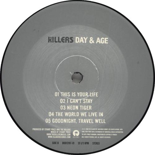 The Killers Day & Age US vinyl LP album (LP record) (459715)